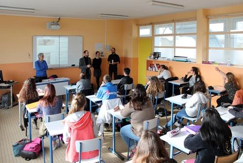 Iconographie - Intervention de l'OPCI au Lycée Saint-Clair