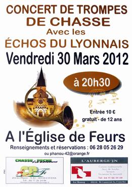 Iconographie - Affiche du concert de trompe avec les Echos du Lyonnais
