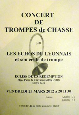 Iconographie - Affiche du concert de trompes