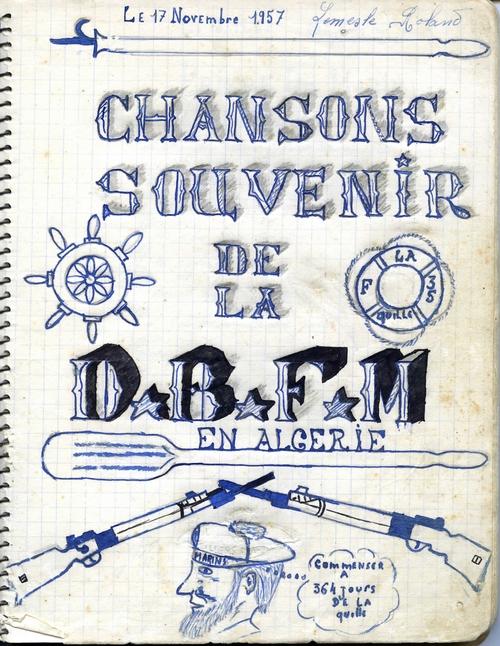 Iconographie - Cahier de chansons de Rolland Lemesle