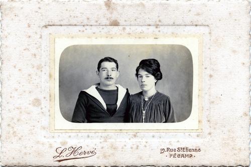 Iconographie - Portrait d'un marin et de sa femme