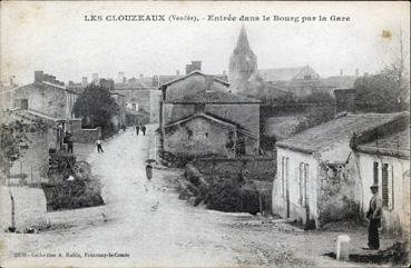 Iconographie - Entrée dans le bourg par la gare