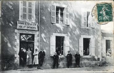 Iconographie - Bureaux des Chemins de fer de l'Etat - Voie et bâtiments