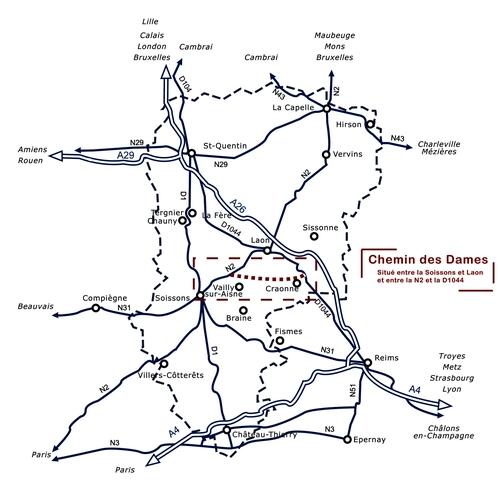 Iconographie - Le chemin des Dames