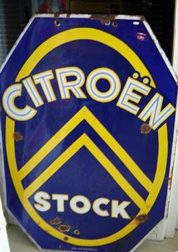 Iconographie - Plaque émaillée Citroën
