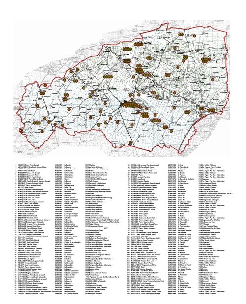 Iconographie - Positionnement des soldats de 1914-18