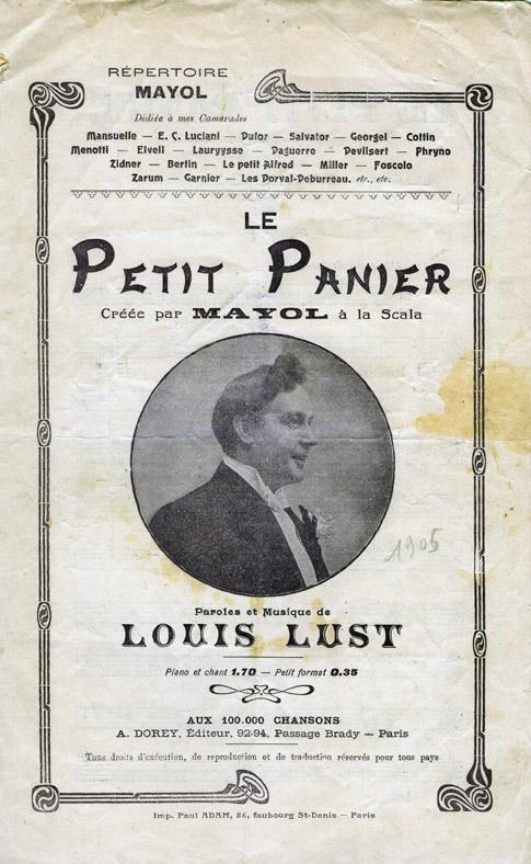 Partition - Le petit panier