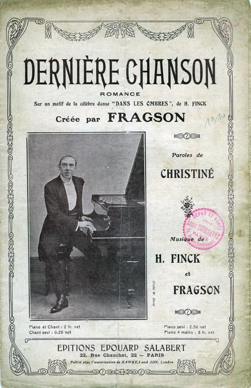 Partition - Dernière chanson