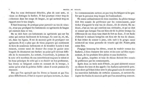 Partition - Manuel du Veneur - 4sur6 - Article V - Des tons de la Trompe 2sur3
