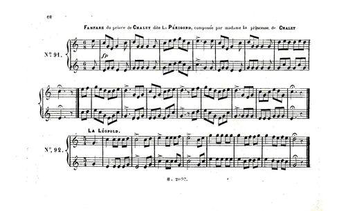 Partition - Fanfare du Prince de Chalet dite La Périgord 91