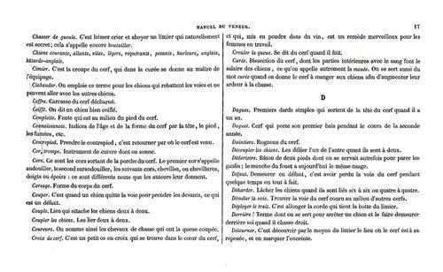 Partition - Dictionnaire des expressions les plus usitées dans la chasse au cerf - C2sur2 - D1sur2