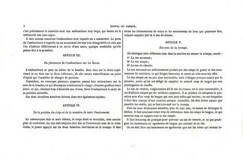 Partition - Album du chasseur - Avant-propos - Articles III, IV et V.