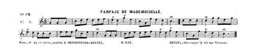 Partition - Fanfare de Mademoiselle 5