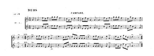 Partition - Duos - Fanfare 1