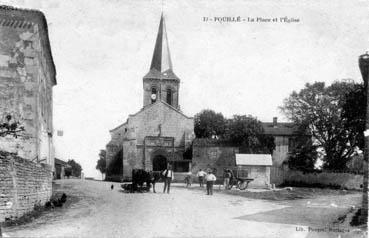 Iconographie - La place et l'église