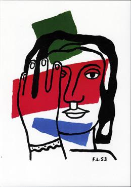 Iconographie - Tête de femme, de Fernand Leger (1881-1955)