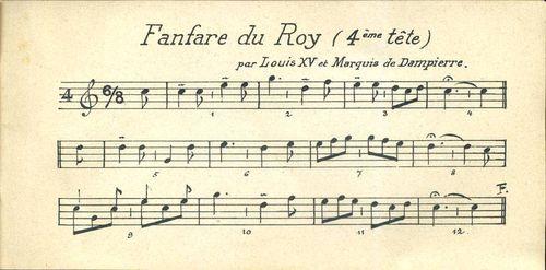 Partition - Fanfare du Roy - 4e tête
