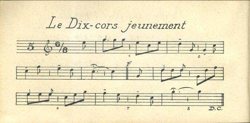 Partition - Dix-cors jeunement (Le)