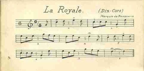 Partition - Royale (La) - Dix cors 1sur2