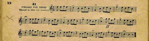 Partition - Hallali par terre (L')  (la curée) - N°41