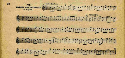 Partition - Marche des chasseurs - N°77