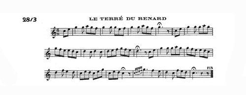 Partition - Terré du renard (Le)