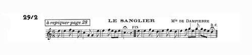 Partition - Sanglier (Le)