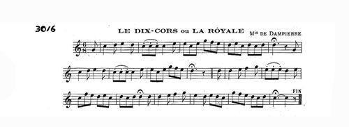 Partition - Royale (la) ou le Dix cors