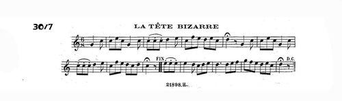 Partition - Tête bizarre (La) - Tête bizarde (la)