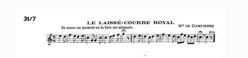 Partition - Laissé-courre royal (Le)
