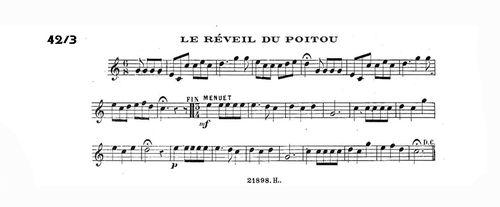 Partition - Réveil du Poitou (Le)