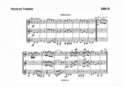 Partition - Messe de Tyndare - Offertoire