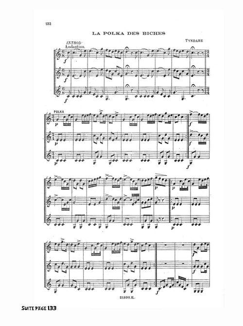 Partition - Polka des biches (La) 1sur2