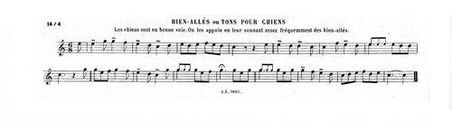 Partition - Biens-allés ou tons pour chiens