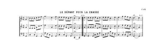 Partition - Départ pour la chasse (Le)