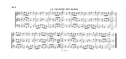 Partition - Calèche des dames (La)