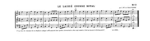 Partition - Départ du rendez-vous (Le) ou l'Armainvilliers