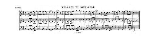 Partition - Relancé et bien-allé - relancé à vue