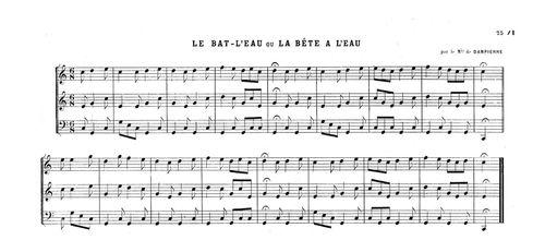Partition - Bat-l'eau (Le) ou la bête à l'eau