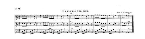 Partition - Hallali sur, pied (L')