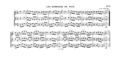 Partition - Honneurs du pied (Les)
