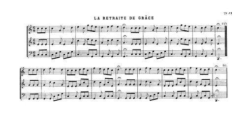 Partition - Retraite de grâce, (La)