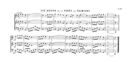 Partition - Adieux à la forêt de Paimpont (Les)