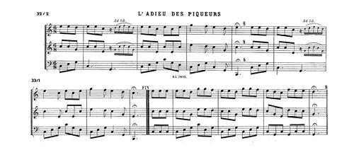 Partition - Adieu des piqueurs (L') -  l'adieu des piqueux