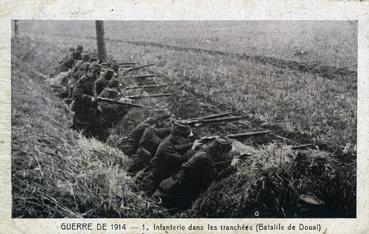 Iconographie - Infanteries dans les tranchées (Bataille de Douai)