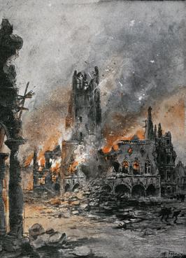 Iconographie - La cathédrale en flamme