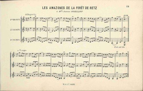 Partition - Amazones de la Forêt de Retz (les)