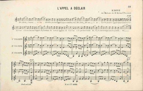 Partition - Appel à Déclair (l')
