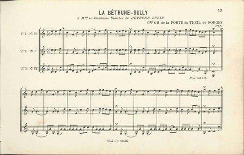 Partition - Béthune-Sully (la) Musique (trio)
