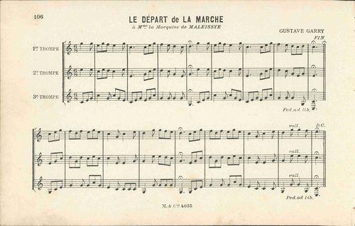 Partition - Départ de la Marche (le)